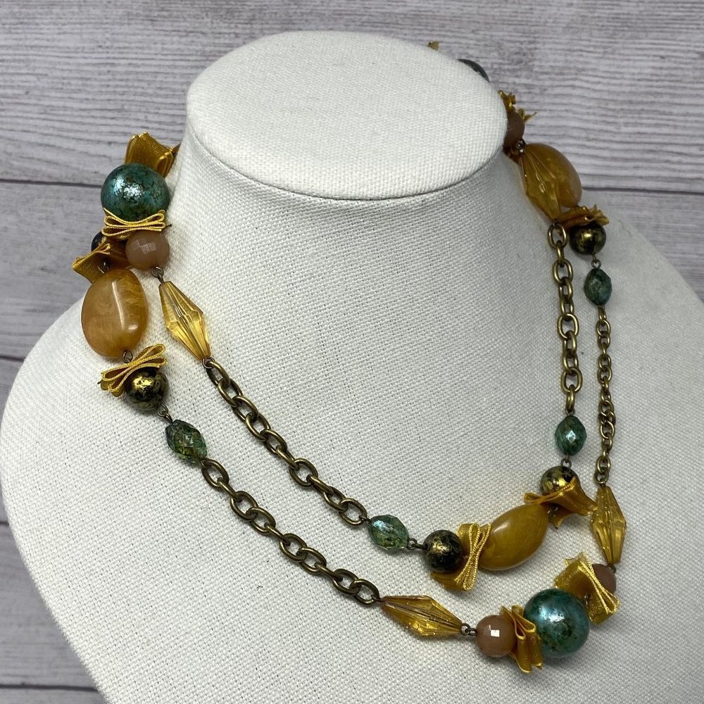 Vintage Beaded Necklace ~ Boho Style